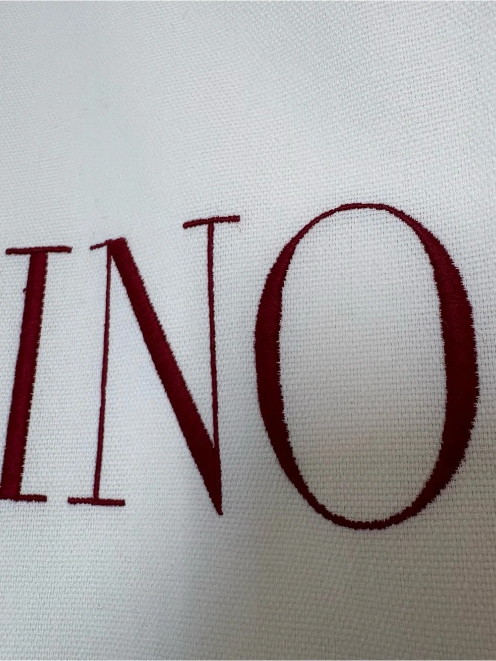 Valentino travel garment bag with embroidered logo